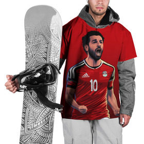 Накидка на куртку 3D с принтом Мохамед Салах в Курске, 100% полиэстер |  | Тематика изображения на принте: mohamed salah ghaly | ливерпуль | мохаммед салах хамед гали | сборная египта | спорт | футбол