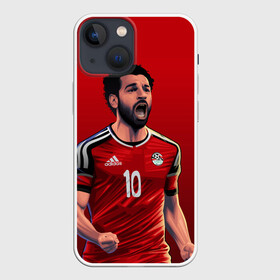 Чехол для iPhone 13 mini с принтом Мохамед Салах в Курске,  |  | mohamed salah ghaly | ливерпуль | мохаммед салах хамед гали | сборная египта | спорт | футбол