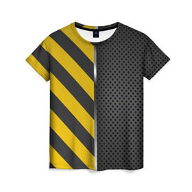 Женская футболка 3D с принтом Underground в Курске, 100% полиэфир ( синтетическое хлопкоподобное полотно) | прямой крой, круглый вырез горловины, длина до линии бедер | отверстие | полосы | текстура