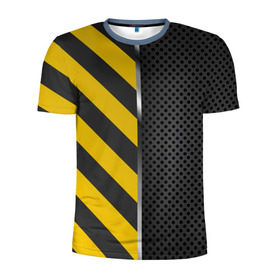 Мужская футболка 3D спортивная с принтом Underground в Курске, 100% полиэстер с улучшенными характеристиками | приталенный силуэт, круглая горловина, широкие плечи, сужается к линии бедра | отверстие | полосы | текстура