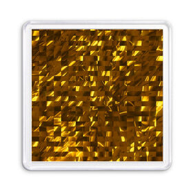 Магнит 55*55 с принтом Золотые кубики в Курске, Пластик | Размер: 65*65 мм; Размер печати: 55*55 мм | 