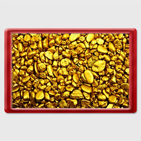 Магнит 45*70 с принтом Золотые камешки в Курске, Пластик | Размер: 78*52 мм; Размер печати: 70*45 | abstraction | gold | rich | texture | богатство | золотая абстракция | золото | кубики | текстура