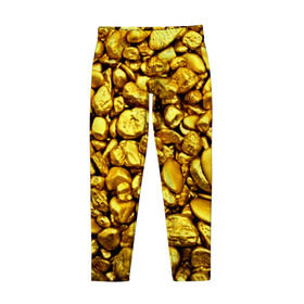 Детские леггинсы 3D с принтом Золотые камешки в Курске, полиэстер 85%, спандекс 15% | эластичный пояс, зауженный крой | Тематика изображения на принте: abstraction | gold | rich | texture | богатство | золотая абстракция | золото | кубики | текстура