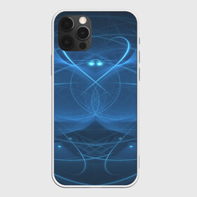 Чехол для iPhone 12 Pro Max с принтом Blue fractal в Курске, Силикон |  | art | background | beautiful | color | festive | fractal | lines | photo | picture | smooth | strange | style