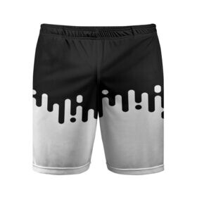Мужские шорты 3D спортивные с принтом Чёрно-белый узор в Курске,  |  | abstraction | engine | pattern | абстракция | геометрия | графики | движение | краска | текстура | чертежи | штрихи
