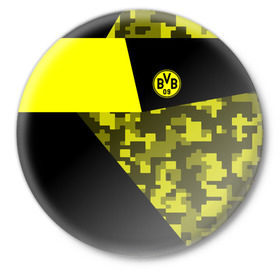 Значок с принтом Borussia Dortmund 2018 Sport в Курске,  металл | круглая форма, металлическая застежка в виде булавки | боруссия | дортмунд