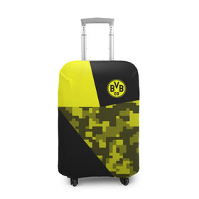 Чехол для чемодана 3D с принтом Borussia Dortmund 2018 Sport в Курске, 86% полиэфир, 14% спандекс | двустороннее нанесение принта, прорези для ручек и колес | боруссия | дортмунд