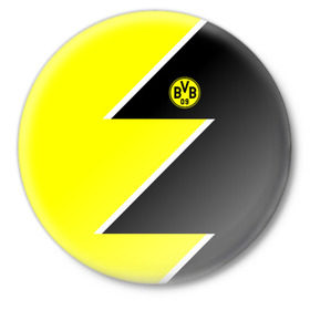 Значок с принтом Borussia Dortmund 2018 Storm в Курске,  металл | круглая форма, металлическая застежка в виде булавки | боруссия | дортмунд