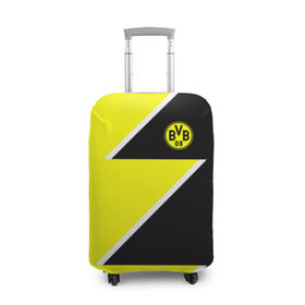 Чехол для чемодана 3D с принтом Borussia Dortmund 2018 Storm в Курске, 86% полиэфир, 14% спандекс | двустороннее нанесение принта, прорези для ручек и колес | боруссия | дортмунд