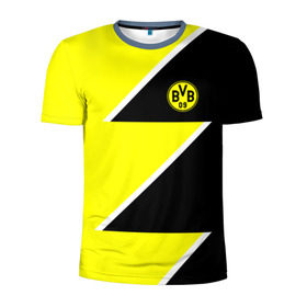 Мужская футболка 3D спортивная с принтом Borussia Dortmund 2018 Storm в Курске, 100% полиэстер с улучшенными характеристиками | приталенный силуэт, круглая горловина, широкие плечи, сужается к линии бедра | боруссия | дортмунд