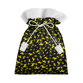 Подарочный 3D мешок с принтом Желтые собачки в Курске, 100% полиэстер | Размер: 29*39 см | dog | new year | животные | новый год | символ | собака