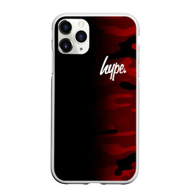 Чехол для iPhone 11 Pro Max матовый с принтом Hype Military Black Red в Курске, Силикон |  | brand | camo | hype | military | rap | swag | бренд | камо | камуфляж | милитари | модные | надписи | полосы | популярные | пятна | тренд | тренды | узоры | хайп | хайпанем | хаки | цвета