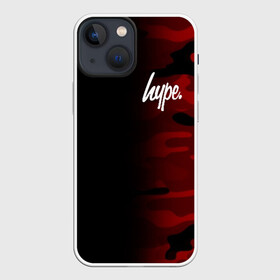 Чехол для iPhone 13 mini с принтом Hype Military Black Red в Курске,  |  | brand | camo | hype | military | rap | swag | бренд | камо | камуфляж | милитари | модные | надписи | полосы | популярные | пятна | тренд | тренды | узоры | хайп | хайпанем | хаки | цвета