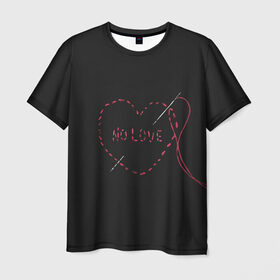 Мужская футболка 3D с принтом Face / No Love / Фэйс в Курске, 100% полиэфир | прямой крой, круглый вырез горловины, длина до линии бедер | rap | рэпер | фейс | фэйс