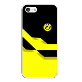 Чехол для iPhone 5/5S матовый с принтом FC Borussia Dortmund 2018 в Курске, Силикон | Область печати: задняя сторона чехла, без боковых панелей | боруссия | дортмунд