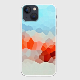 Чехол для iPhone 13 mini с принтом Геометрия полигонов в Курске,  |  | abstraction | абстракция | геометрия | грани | линии | полигоны | розовый | сочетания | текстура | треугольники