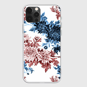 Чехол для iPhone 12 Pro Max с принтом Blue and Red в Курске, Силикон |  | Тематика изображения на принте: vppdgryphon | арт | краска | лес | пион | пионы | тропики | цветные | цветок | цветы