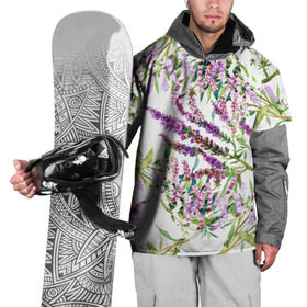 Накидка на куртку 3D с принтом Лаванда в Курске, 100% полиэстер |  | vppdgryphon | арт | лаванда | лес | тропики | франция | цветок | цветы