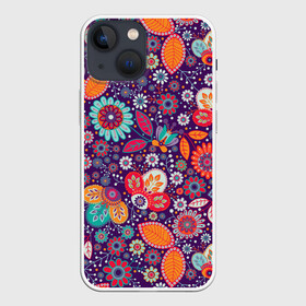 Чехол для iPhone 13 mini с принтом Цветочный взрыв в Курске,  |  | vppdgryphon | арт | взрыв | краска | тропики | цветные | цветок | цветочный | цветы