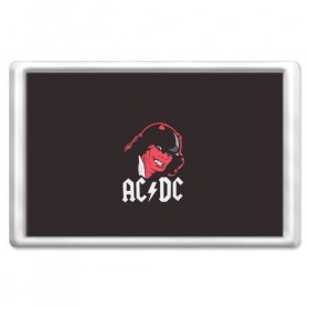 Магнит 45*70 с принтом Чёрт AC/DC в Курске, Пластик | Размер: 78*52 мм; Размер печати: 70*45 | ac dc | acdc | ангус янг | блюз рок | крис слэйд | рок группа | рок н ролл | стиви янг | хард рок | эксл роуз