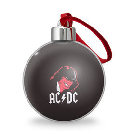 Ёлочный шар с принтом Чёрт AC/DC в Курске, Пластик | Диаметр: 77 мм | ac dc | acdc | ангус янг | блюз рок | крис слэйд | рок группа | рок н ролл | стиви янг | хард рок | эксл роуз