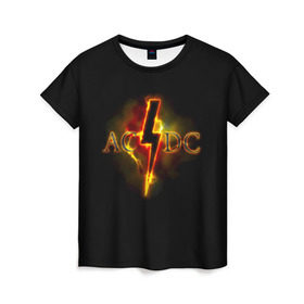 Женская футболка 3D с принтом AC/DC огонь в Курске, 100% полиэфир ( синтетическое хлопкоподобное полотно) | прямой крой, круглый вырез горловины, длина до линии бедер | ac dc | acdc | ангус янг | блюз рок | крис слэйд | надпись | рок группа | рок н ролл | стиви янг | хард рок | эксл роуз