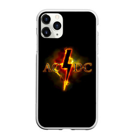 Чехол для iPhone 11 Pro матовый с принтом AC DC огонь в Курске, Силикон |  | ac dc | acdc | ангус янг | блюз рок | крис слэйд | надпись | рок группа | рок н ролл | стиви янг | хард рок | эксл роуз