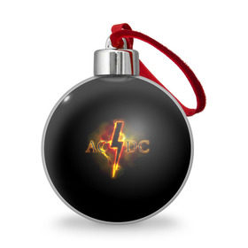 Ёлочный шар с принтом AC/DC огонь в Курске, Пластик | Диаметр: 77 мм | ac dc | acdc | ангус янг | блюз рок | крис слэйд | надпись | рок группа | рок н ролл | стиви янг | хард рок | эксл роуз