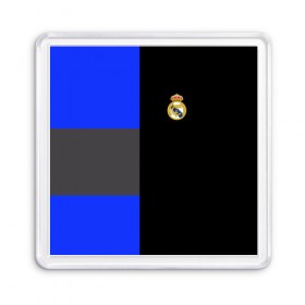 Магнит 55*55 с принтом Real Madrid 2018 Black Version в Курске, Пластик | Размер: 65*65 мм; Размер печати: 55*55 мм | emirates | fc | real madrid | клуб | мяч | реал мадрид