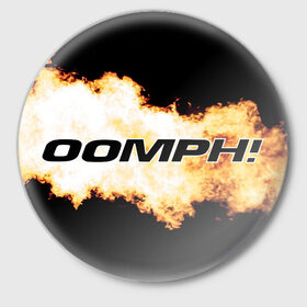 Значок с принтом OOMPH! 10 в Курске,  металл | круглая форма, металлическая застежка в виде булавки | 
