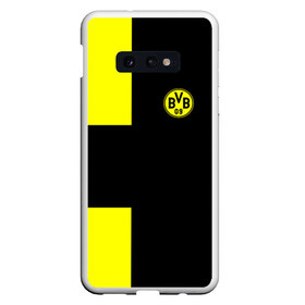 Чехол для Samsung S10E с принтом FC Borussia Dortmund Black в Курске, Силикон | Область печати: задняя сторона чехла, без боковых панелей | боруссия | дортмунд