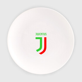 Тарелка с принтом Ювентус в Курске, фарфор | диаметр - 210 мм
диаметр для нанесения принта - 120 мм | juventus football club