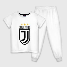 Детская пижама хлопок с принтом Juventus Football Club в Курске, 100% хлопок |  брюки и футболка прямого кроя, без карманов, на брюках мягкая резинка на поясе и по низу штанин
 | juventus football club