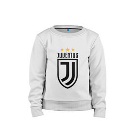 Детский свитшот хлопок с принтом Juventus Football Club в Курске, 100% хлопок | круглый вырез горловины, эластичные манжеты, пояс и воротник | juventus football club