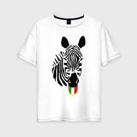 Женская футболка хлопок Oversize с принтом Juventus Football Club в Курске, 100% хлопок | свободный крой, круглый ворот, спущенный рукав, длина до линии бедер
 | juventus football club