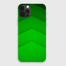 Чехол для iPhone 12 Pro с принтом GREEN STRIPES / ЗЕЛЁНЫЕ ПОЛОСЫ в Курске, силикон | область печати: задняя сторона чехла, без боковых панелей | абстракция | геометрия | зеленый | модные.мода | пирамиды | полосы.линии | тренды | треугольники | узоры