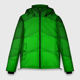 Мужская зимняя куртка 3D с принтом GREEN STRIPES ЗЕЛЁНЫЕ ПОЛОСЫ в Курске, верх — 100% полиэстер; подкладка — 100% полиэстер; утеплитель — 100% полиэстер | длина ниже бедра, свободный силуэт Оверсайз. Есть воротник-стойка, отстегивающийся капюшон и ветрозащитная планка. 

Боковые карманы с листочкой на кнопках и внутренний карман на молнии. | абстракция | геометрия | зеленый | модные.мода | пирамиды | полосы.линии | тренды | треугольники | узоры