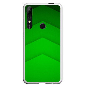 Чехол для Honor P Smart Z с принтом GREEN STRIPES ЗЕЛЁНЫЕ ПОЛОСЫ в Курске, Силикон | Область печати: задняя сторона чехла, без боковых панелей | Тематика изображения на принте: абстракция | геометрия | зеленый | модные.мода | пирамиды | полосы.линии | тренды | треугольники | узоры