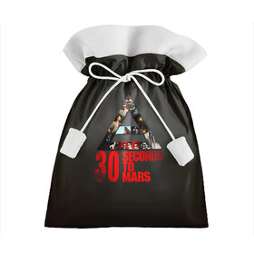 Подарочный 3D мешок с принтом Группа 30 Seconds to Mars в Курске, 100% полиэстер | Размер: 29*39 см | 