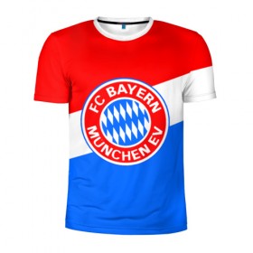 Мужская футболка 3D спортивная с принтом FC Bayern 2018 Colors в Курске, 100% полиэстер с улучшенными характеристиками | приталенный силуэт, круглая горловина, широкие плечи, сужается к линии бедра | bayern | fly fc | бавария | спорт | футбольный клуб