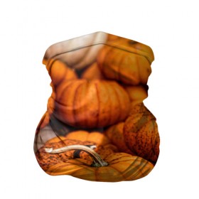 Бандана-труба 3D с принтом тыквы в Курске, 100% полиэстер, ткань с особыми свойствами — Activecool | плотность 150‒180 г/м2; хорошо тянется, но сохраняет форму | halloween | дача | овощи | октябрь | оранжевый | осень | сентябрь | тыква | хеллуин