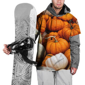 Накидка на куртку 3D с принтом тыквы в Курске, 100% полиэстер |  | Тематика изображения на принте: halloween | дача | овощи | октябрь | оранжевый | осень | сентябрь | тыква | хеллуин