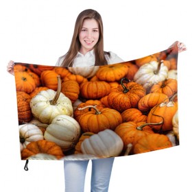 Флаг 3D с принтом тыквы в Курске, 100% полиэстер | плотность ткани — 95 г/м2, размер — 67 х 109 см. Принт наносится с одной стороны | halloween | дача | овощи | октябрь | оранжевый | осень | сентябрь | тыква | хеллуин