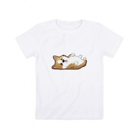 Детская футболка хлопок с принтом Собака 2018 в Курске, 100% хлопок | круглый вырез горловины, полуприлегающий силуэт, длина до линии бедер | 