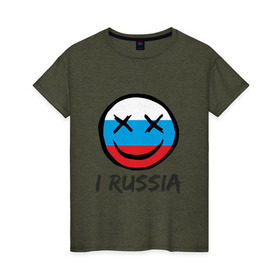 Женская футболка хлопок с принтом Раша в Курске, 100% хлопок | прямой крой, круглый вырез горловины, длина до линии бедер, слегка спущенное плечо | oxxxymiron | окси | оксимирон | россия