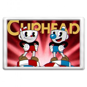 Магнит 45*70 с принтом Cuphead в Курске, Пластик | Размер: 78*52 мм; Размер печати: 70*45 | 