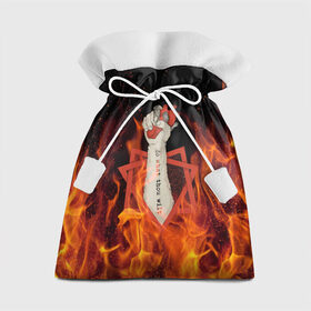 Подарочный 3D мешок с принтом Hot Heart в Курске, 100% полиэстер | Размер: 29*39 см | fire | heart | hot | satan | горячий | красный | культ | надписи | огниво | огонь | пекло | рок | рокнролл | рука | сатана | секта | сердце | сила | тату | черный | яркие