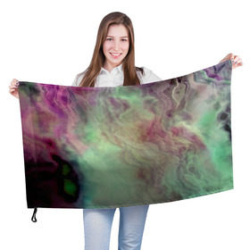 Флаг 3D с принтом Размытый космос в Курске, 100% полиэстер | плотность ткани — 95 г/м2, размер — 67 х 109 см. Принт наносится с одной стороны | абстракция | вселенная | звезды | земля | космос | плеяды | пространство | текстура