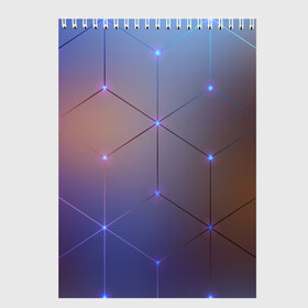 Скетчбук с принтом НЕЙРОННАЯ СЕТЬ в Курске, 100% бумага
 | 48 листов, плотность листов — 100 г/м2, плотность картонной обложки — 250 г/м2. Листы скреплены сверху удобной пружинной спиралью | abstraction | geometry | hexagon | neon | neuronet | paints | stripes | texture | triangle | абстракция | брызги | геометрия | краски | нейросеть | неон | неоновый | соты | текстура