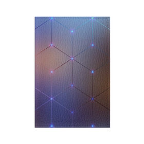 Обложка для паспорта матовая кожа с принтом Нейронная сеть в Курске, натуральная матовая кожа | размер 19,3 х 13,7 см; прозрачные пластиковые крепления | Тематика изображения на принте: abstraction | geometry | hexagon | neon | neuronet | paints | stripes | texture | triangle | абстракция | брызги | геометрия | краски | нейросеть | неон | неоновый | соты | текстура